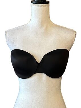 Body by Victoria Secret IPEX Strapless Bra SZ 34D in‎ Black